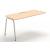 Round Melamine Office 2-Desk Workstation w/Left Hand Desks, Two-Cabinet Combinations & Single Height Shelf Units