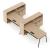 Round Melamine Office 2-Desk Workstation w/Left Hand Desks, Two-Cabinet Combinations & Single Height Open Shelf Units