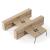 Round Melamine Office 4-Desk Workstation w/2-Desk Benches, Two-Cabinet Combinations & Single Height Shelf Units