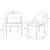 Flor Fabric Dining Chair 
