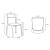 Moderno Leatherette Stackable Dining Chair, Set of 2