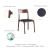 Moderno Leatherette Stackable Dining Chair, Set of 2