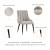 Eda Velvet/Leatherette Dining Chair 