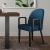 Hillman Velvet Upholstered Dining Arm Chair 