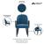 Hillman Velvet Upholstered Dining Arm Chair 