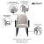 Hillman Upholstered Dining Arm Chair 
