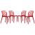 Dynamic Plastic Dining Chair (Set of 4)