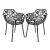 Devon Outdoor Aluminum Dining Arm Chair (Set of 2)