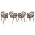 Devon Outdoor Aluminum Dining Arm Chair (Set of 4)