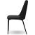 Seville Letherette Dining Chair w/ Matte Black Legs