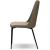 Seville Letherette Dining Chair w/ Matte Black Legs