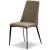 Seville Letherette Dining Chair w/ Matte Black Legs