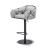 Puffer Hydraulic Leatherette Swivel Barstool