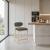 Riccio Polyester Counter Stool with Natural Wood & Brushed Brass Iron Base