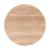 Nimara Faux Wood Tempered Glass Top Round Dining Table