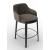 Adel Fabric/Wood Customizable Counter Stool