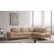 Decker Top Grain Leather Sectional with Storage Arm, Right Arm Chaise Facing