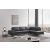 Decker Top Grain Leather Sectional with Storage Arm, Right Arm Chaise Facing