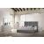 Degas Fabric Platform Bed w/Mirrored Trim