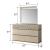 Delfano 6-Drawer Wood Veneer Dresser