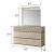 Delfano Wood Veneer Bedroom Set
