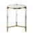 Denali Round Tempered Glass Lamp Table