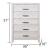Denver 5-Drawer Wood Veneer Chest