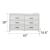 Denver 6-Drawer Wood Veneer Dresser