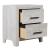 Denver 2-Drawer Wood Veneer Nightstand