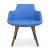 Dervish Dining Chair w/Wood Base