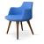 Dervish Dining Chair w/Wood Base