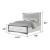 Desire Panel Storage Bed w/LED Light