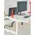Ogi Drive Twin-Motor Sit-Stand Office 2-Desk Bench w/Common Cable Tray, W47.2