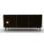 Universal Ceramic/Wood/Glass Customizable Sideboard w/3 Doors & Metal Legs