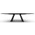 Icaro W118.1-inch Ceramic/Wood Customizable Elliptical Dining Table