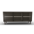Universal Ceramic/Wood Customizable Sideboard w/3 Glass Doors & Wooden Feet