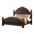 Aspen Queen Size Bed with Faux Leather Upholstered Headboard & Footboard