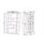Tammi 2-door Wood Veneer/Glass Tall Cabinet
