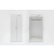 Disinfection cabinet for clothes with UV-C fluorescent lamps