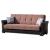 Diva Fabric/PU Convertible Sofabed