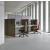 Link 4-Person Office Modular Screen System, Composition 2