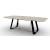 Sunshine W98.4-inch Ceramic/Metal Customizable Elliptical Dining Table