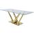 Barnard Glass/Steel Dining Table