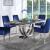 Cambrie Faux Marble/Steel Dining Table