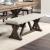 Pascaline Fabric/Wood Dining Bench