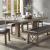 Raphaela Wood/Metal Rectangular Dining Table