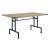 Edina Wood/Metal Rectangular Dining Table