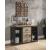Edina Wood/Metal Server w/2 Doors & 3 Drawers