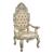 Sorina PU/Wood Tufted Dining Arm Chair