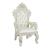 Adara PU/Wood Tufted Dining Arm Chair